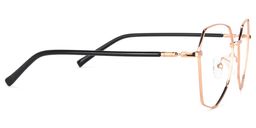 Bivins Or Géométrique lunettes4