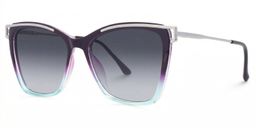 Lunettes Krystle carrées bleu-violet1
