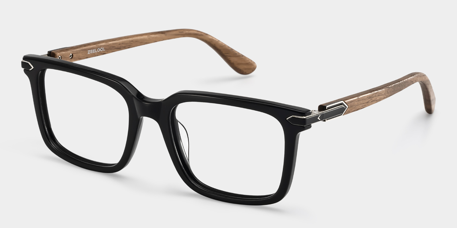 Noah Rectangulaire Noir Lunettes2