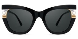 Pearl Cateye Noir Solaire0