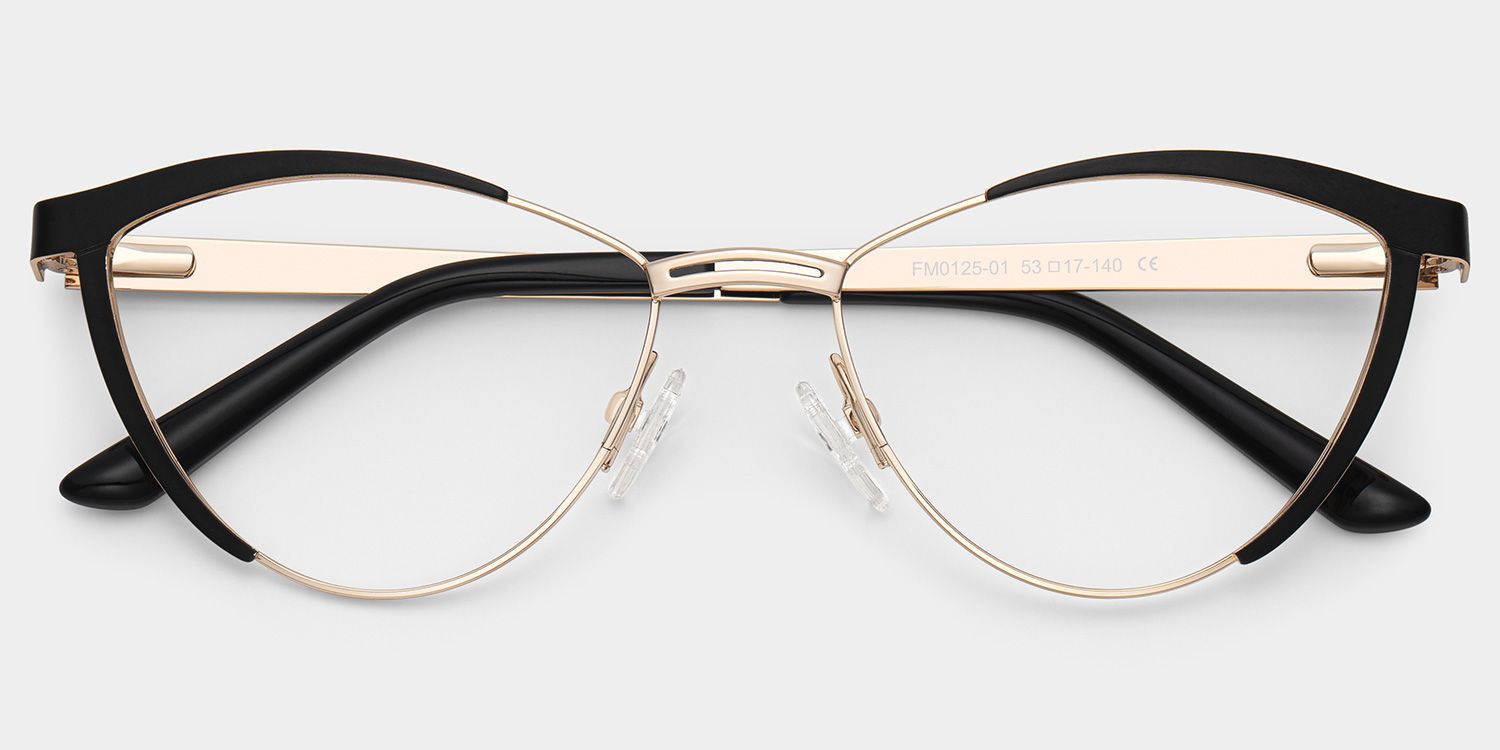 Sydney Noir Cateye Lunettes1
