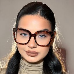 Ebony Tortue Carré lunettes7