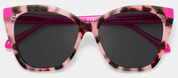 Kira Papillon Rose Tortue Acétate Solaire1