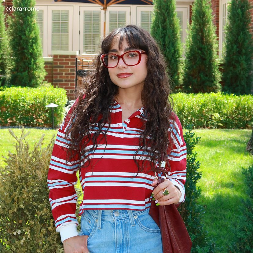 Madeline Rouge Cat-eye lunettes
