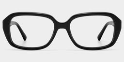 Rowan Noir Rectangulaire lunettes1