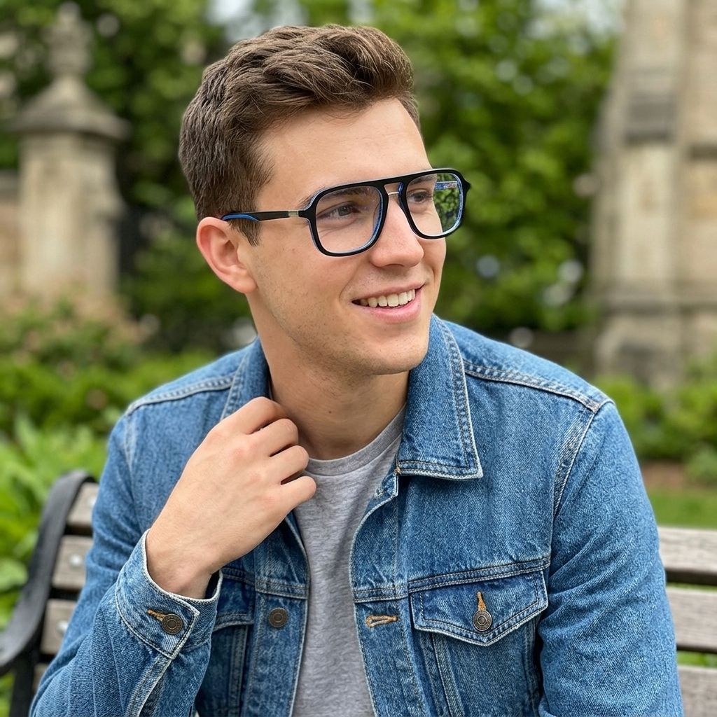 Lunettes Ryder aviateur bleues à monture mixte pour unisexe | ZEELOOL6