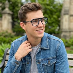 Lunettes aviateur bleues Ryder6