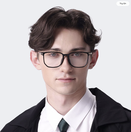 Fezell Noir Carré lunettes8