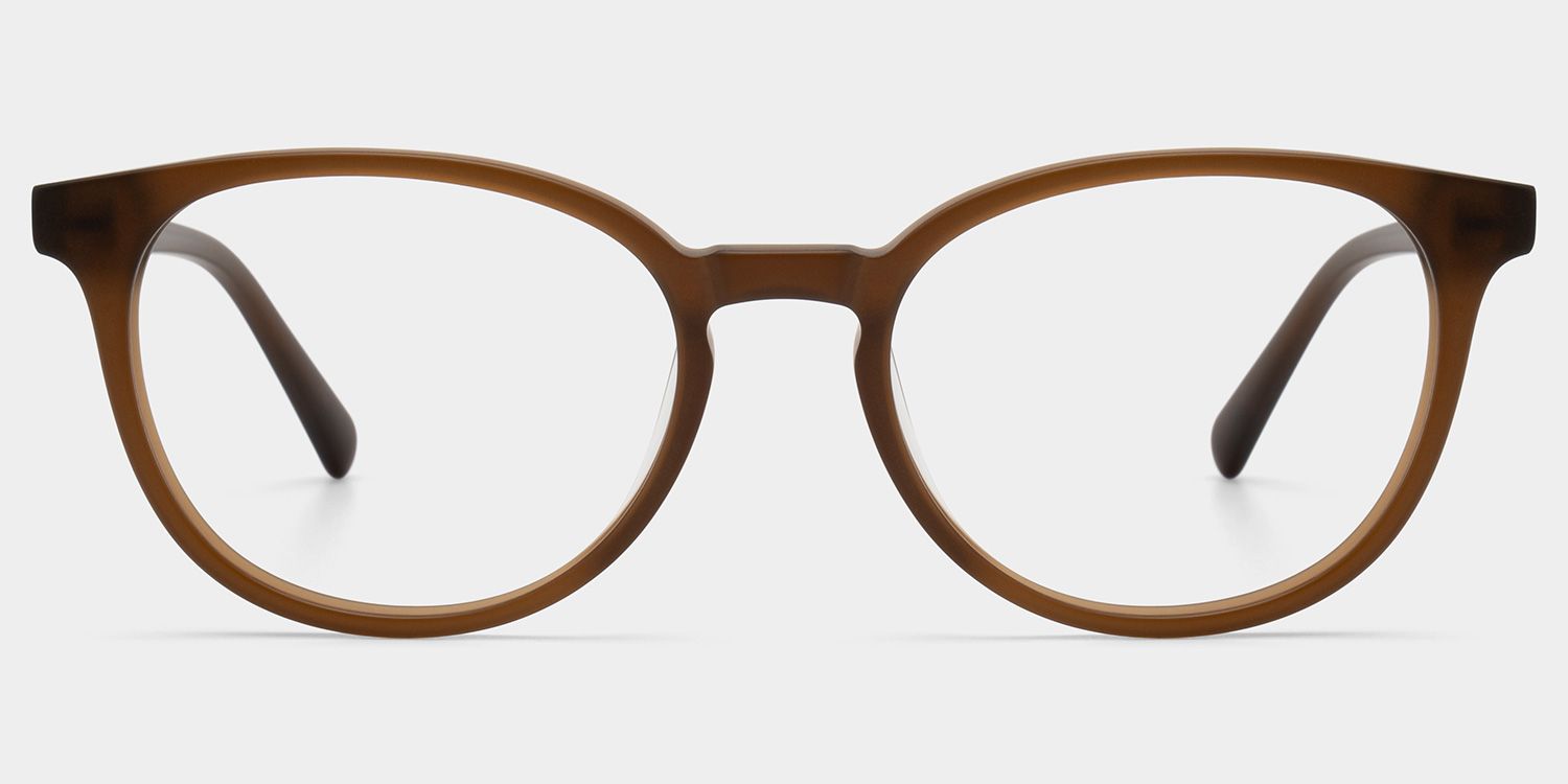 Allison Lunettes papillon en acétate marron mat0
