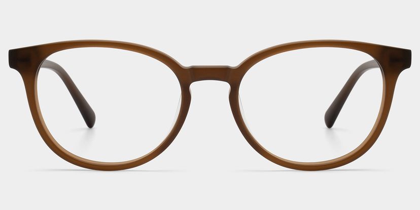 Allison marron Ronde lunettes