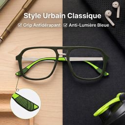 Ryder Lunettes Aviateur Vertes0