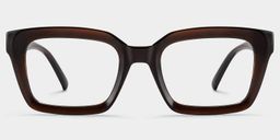 Lunettes rectangulaires marron foncé TR901