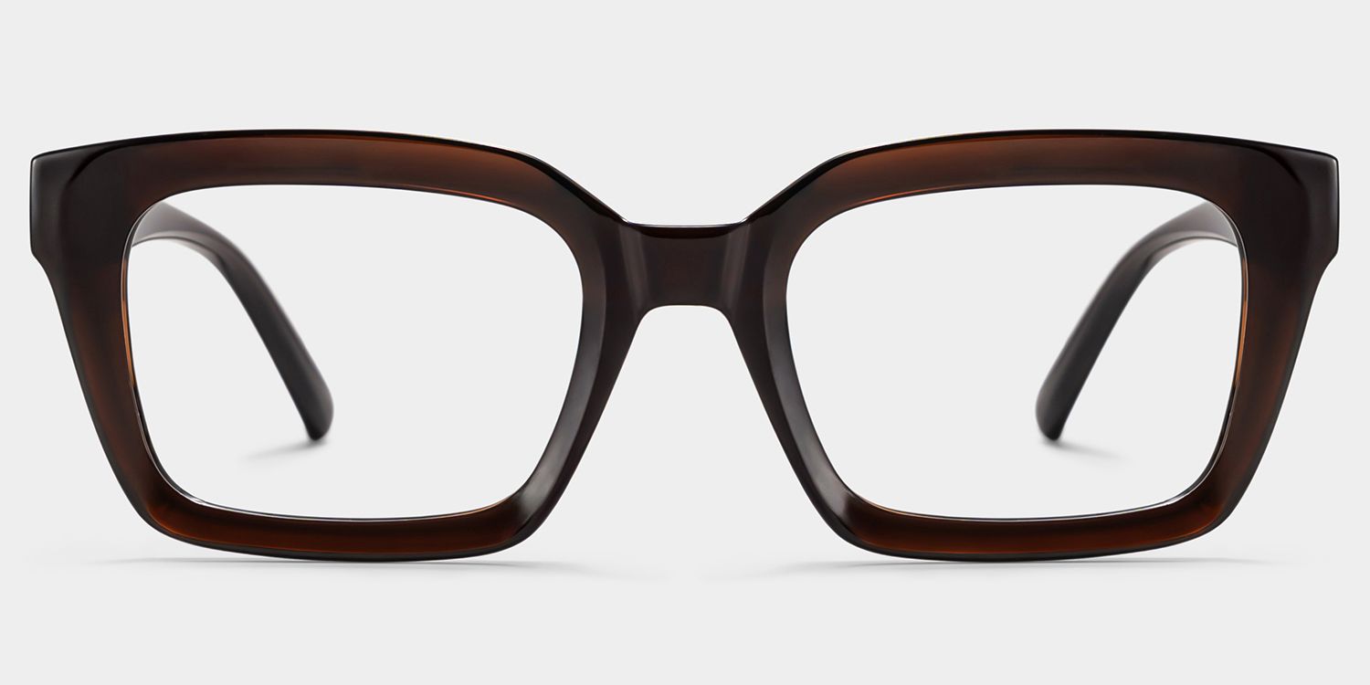 Marley Lunettes rectangulaires marron foncé TR901