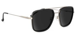 Lunettes Nayeli Aviator Noir-Argent2