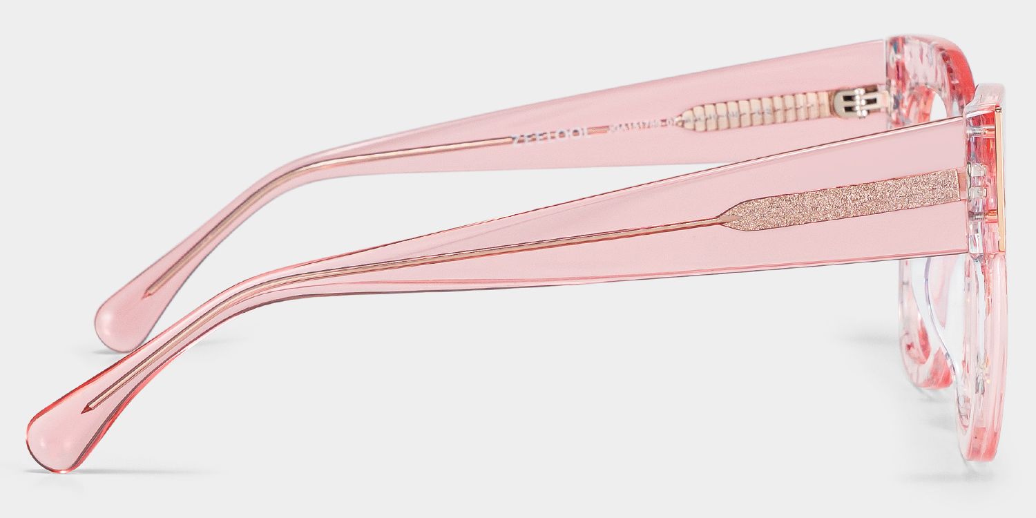 Minfia Carré Rose Lunettes4