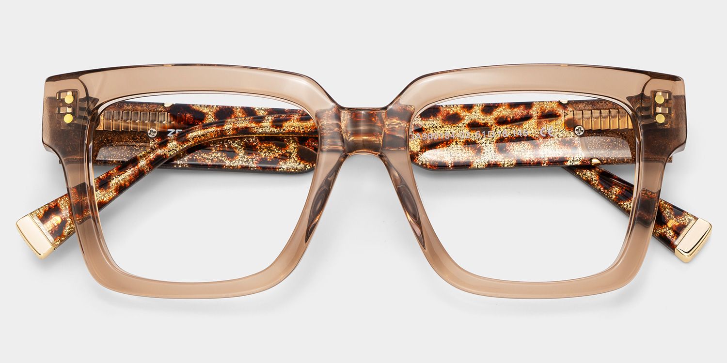 Caius Carré Beige Lunettes5
