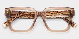 Caius Beige Carré lunettes2
