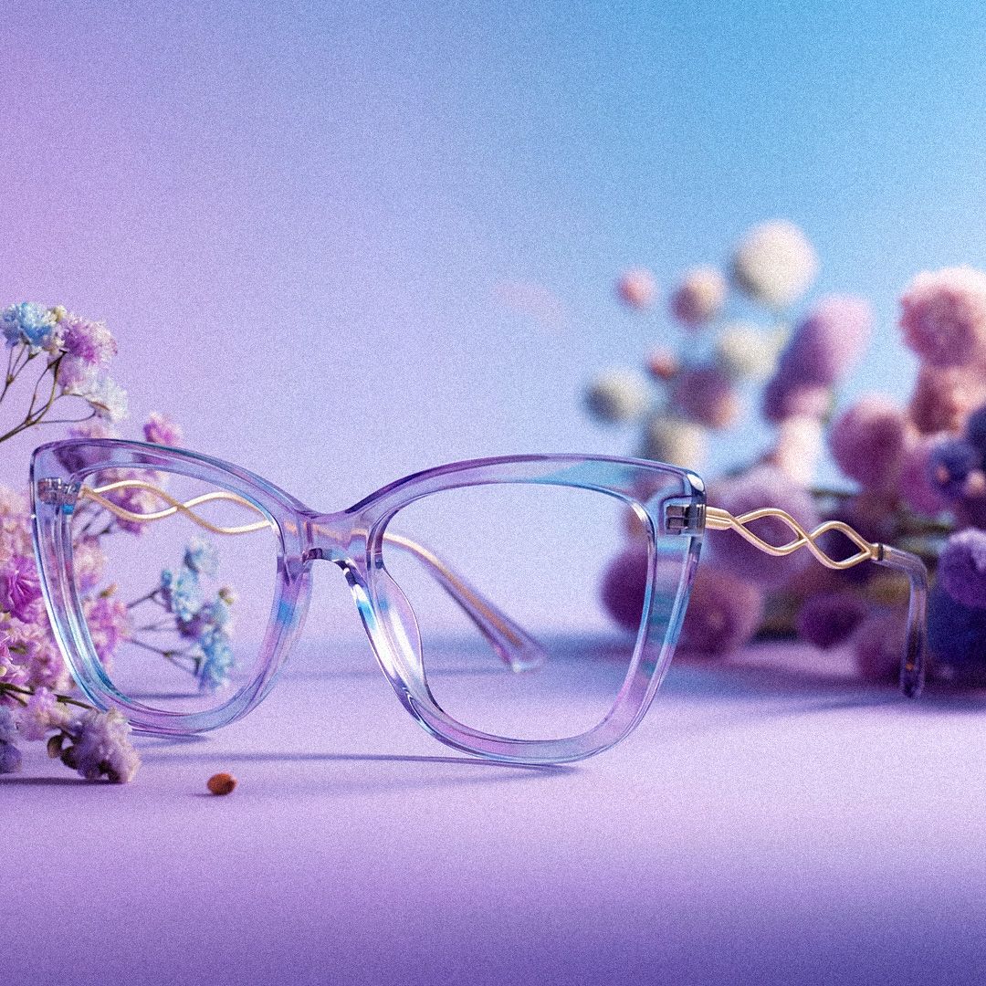 Remi Papillon Acétate Violet Lunettes0