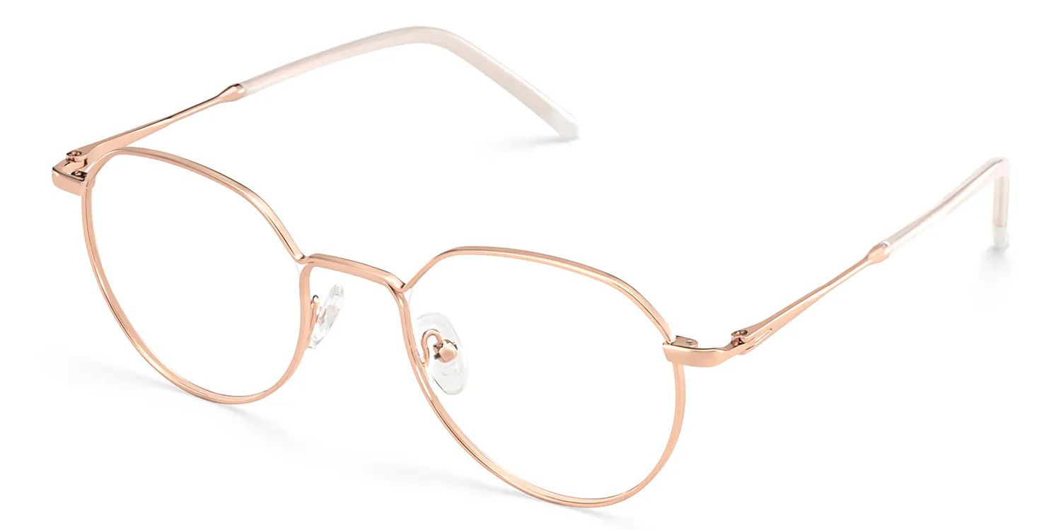 Lunettes géométriques dorées Thea4