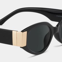 Lunettes solaires carrées noires Rodz4