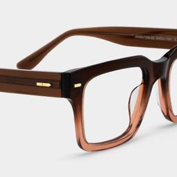 Lunettes rectangulaires bicolores6