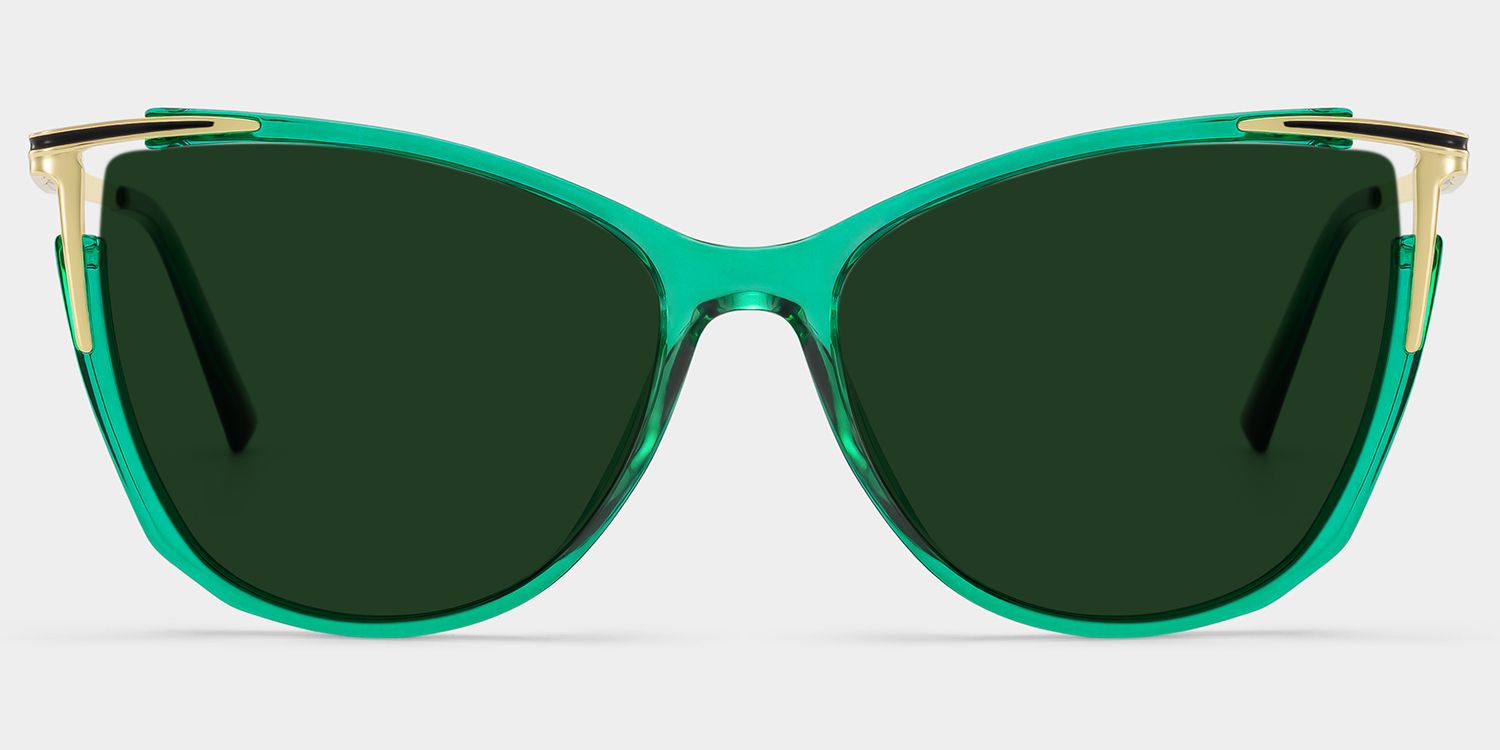 Lunettes de soleil de vue Cat Eye Vert Yomary | ZEELOOL0