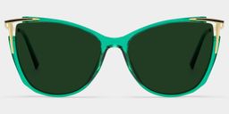 Cat Eye Vert Lunettes0