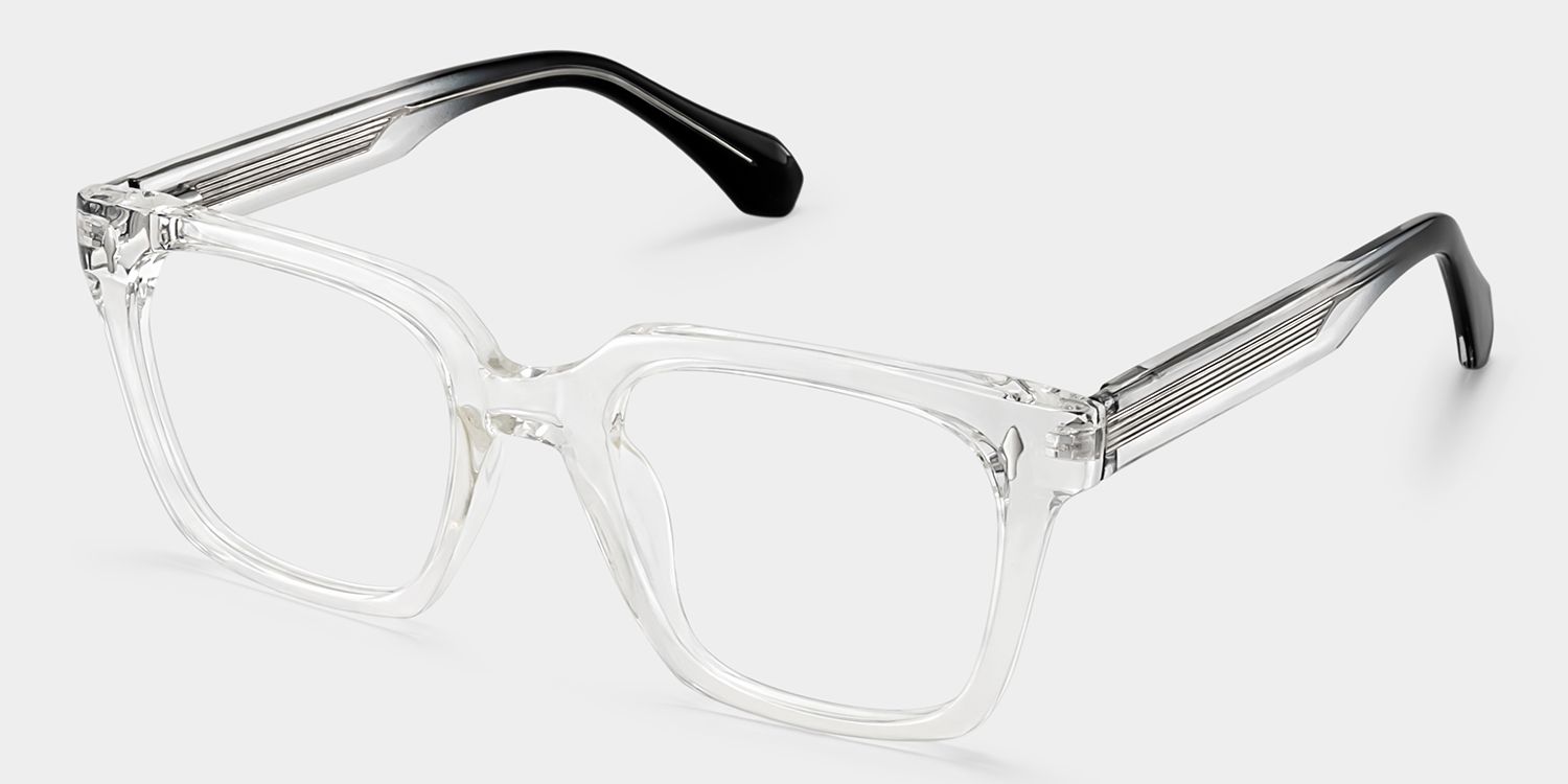 Lunettes rectangulaires transparentes Nick2
