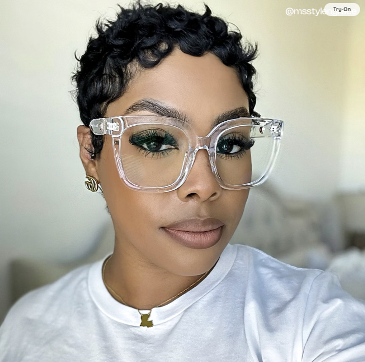 Ebony Cristal Carré Lunettes5