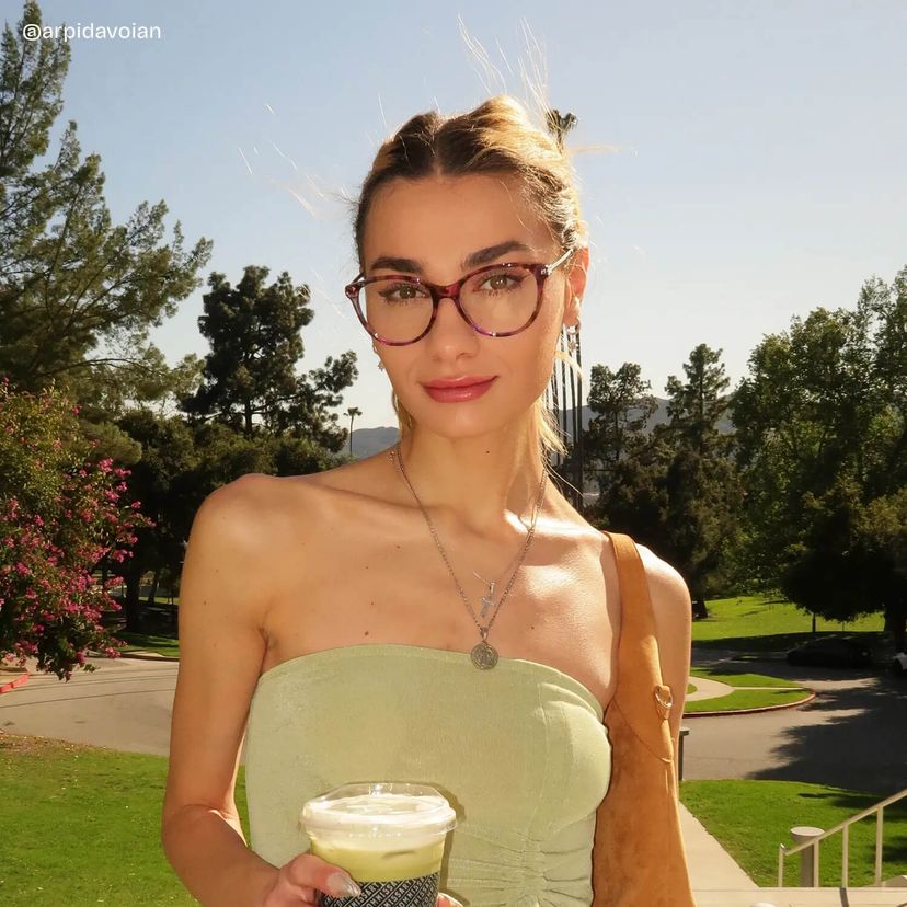 Lunettes rondes florales Eli