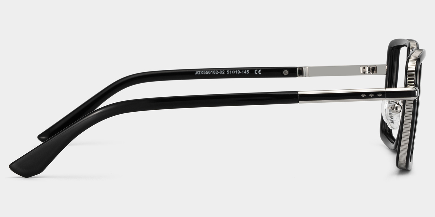 Hunter Carré Noir Lunettes3