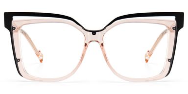 Carrées Beige Lunettes