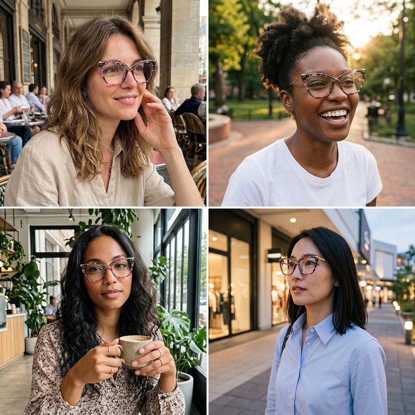 Papillons Floral Lunettes