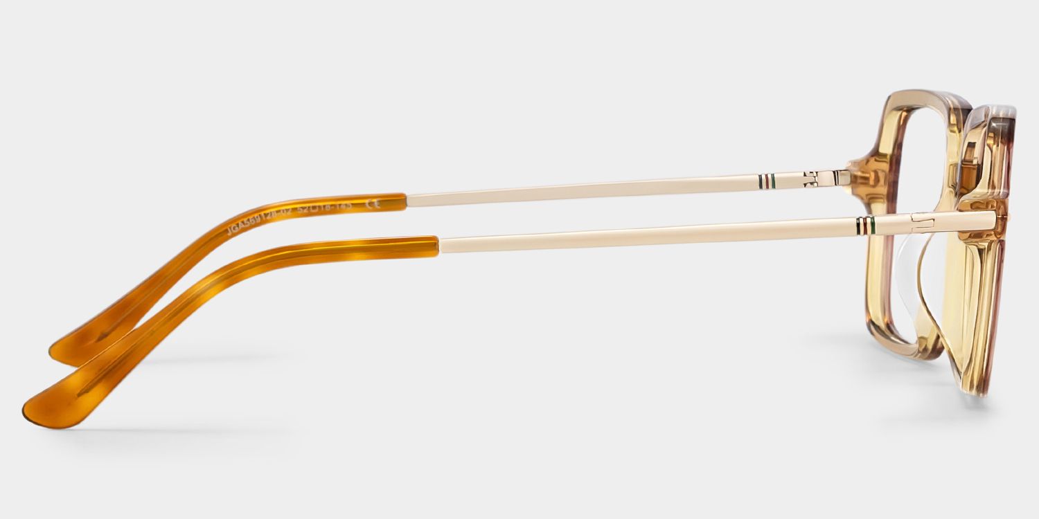 Asher Marron Rectangle Lunettes4