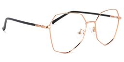 Bivins Or Géométrique lunettes2