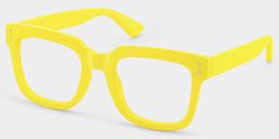 Liizbeett Jaune Carré lunettes2