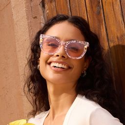 Pearl Rose Cat-eye lunettes1