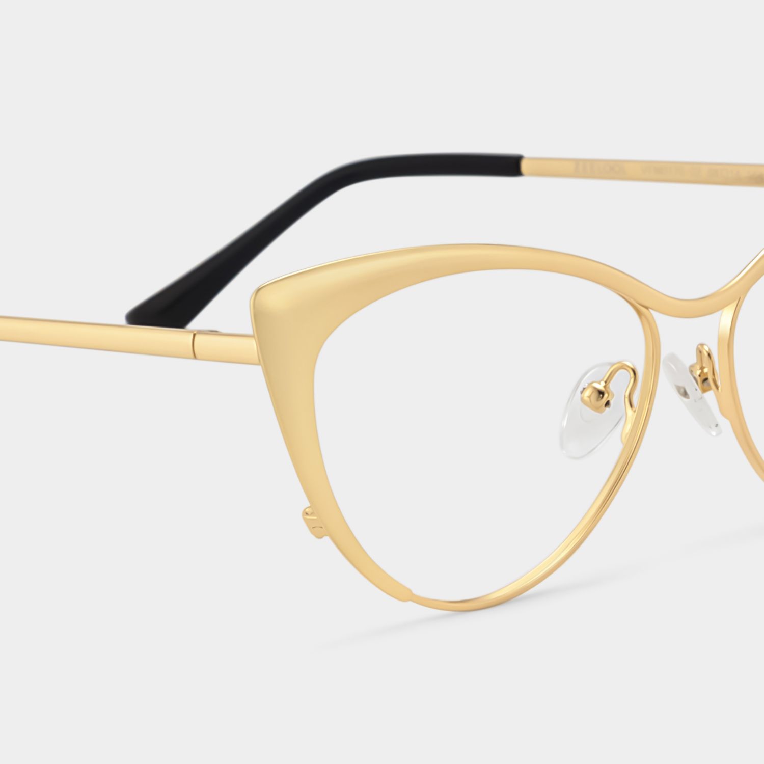 Ellen Cat eye Doré Métal Lunettes5