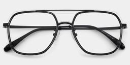 Lunettes aviateurs noires Ella1
