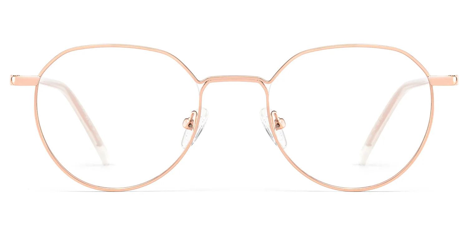 Lunettes géométriques dorées Thea2