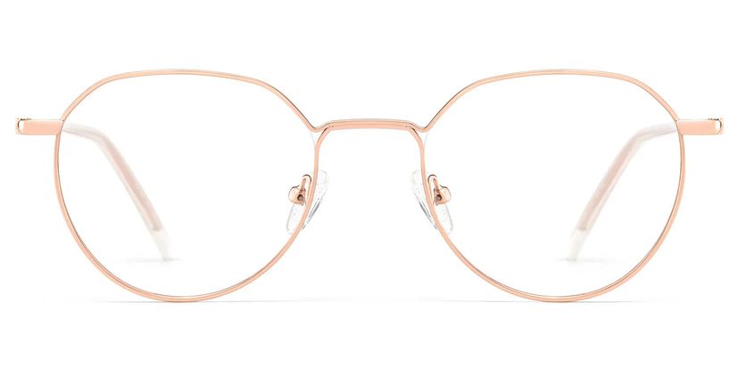 Lunettes géométriques dorées Thea