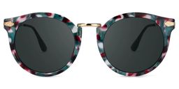 Lunettes Quentina Round Bleues0
