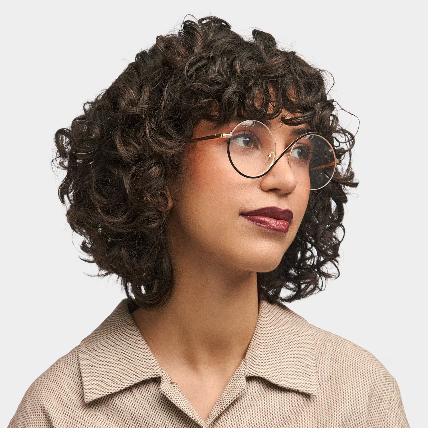 Flozif Noir Ronde Lunettes1