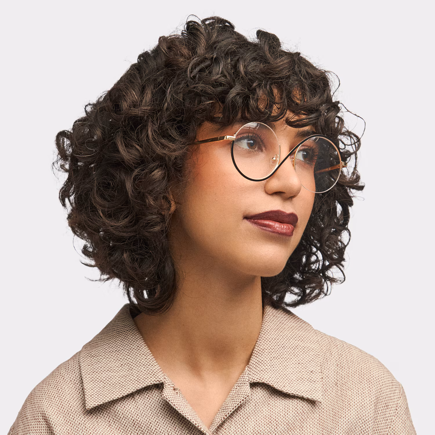 Flozif Noir Ronde Lunettes1