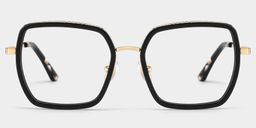 Fiona Noir Carré lunettes2
