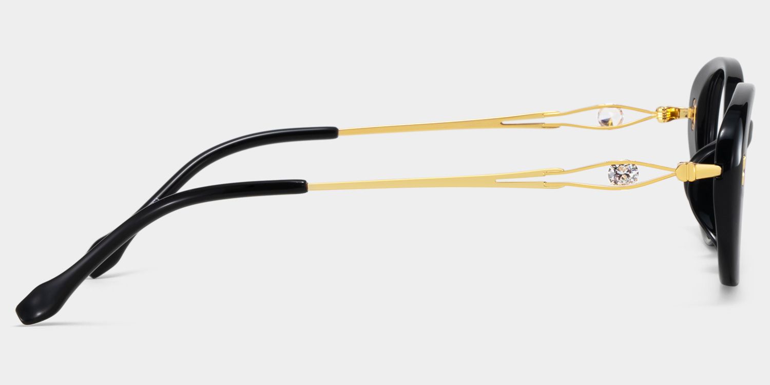 Lunettes ovales noires TR903