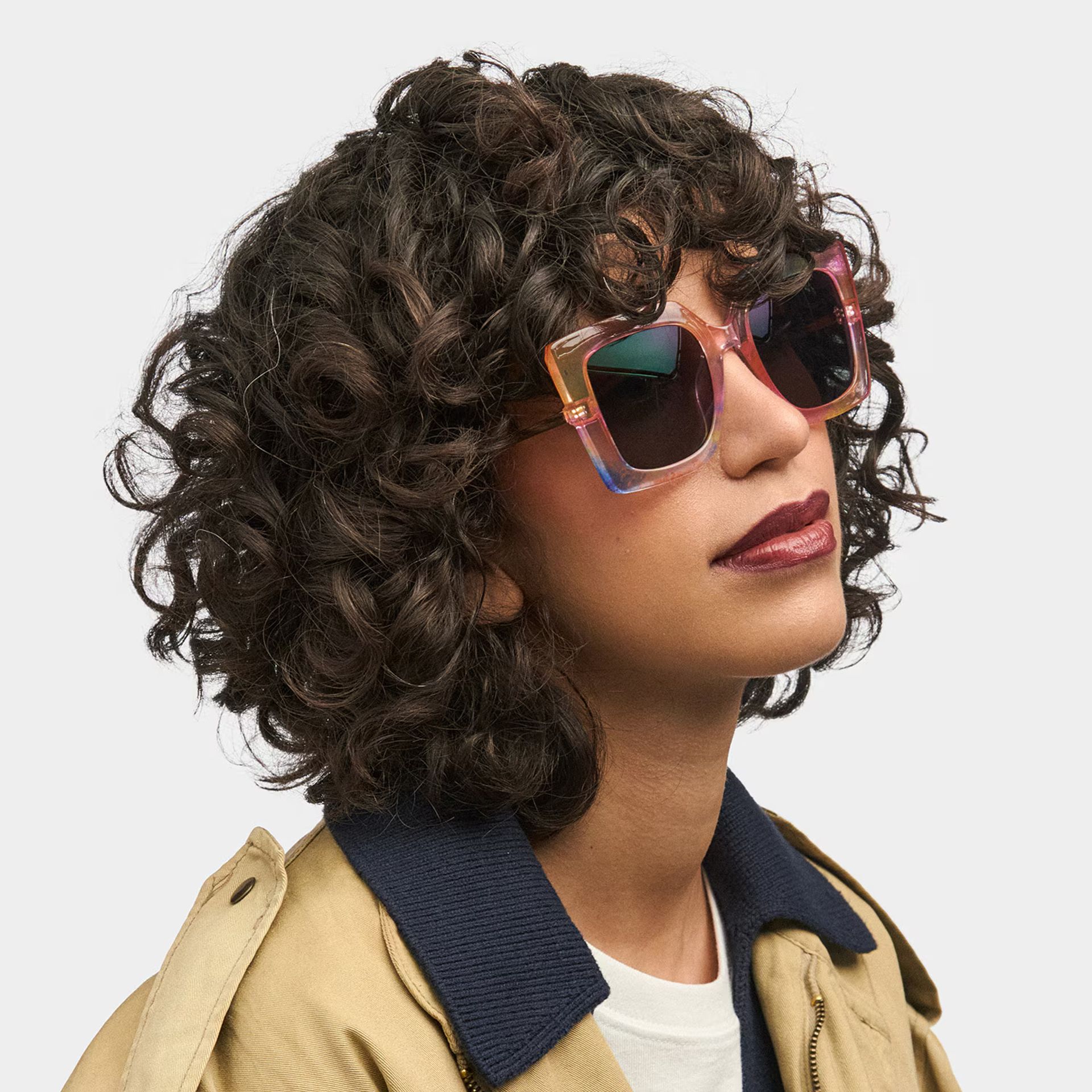 Qatar Multicolor Carré Lunettes1
