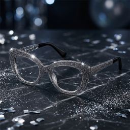 Mireille Noir Papillon lunettes0