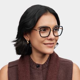 Fiona Carré Noir Lunettes1