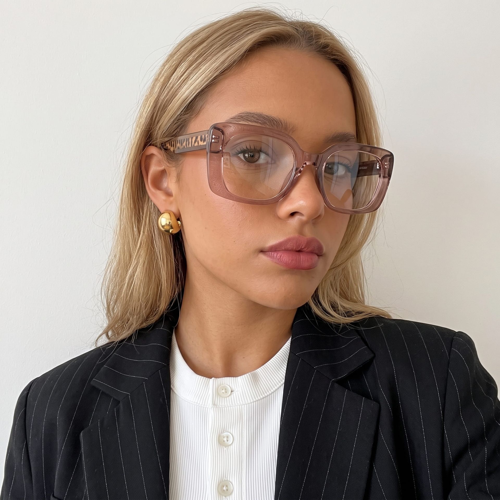 Lunettes Carrées Beiges Natalie | ZEELOOL6